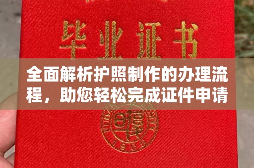 尼勒克全面解析护照制作的办理流程，助您轻松完成证件申请